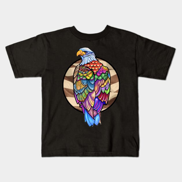 Bald Eagle Kids T-Shirt by emptyZdesign